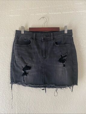 Denim mini skirt